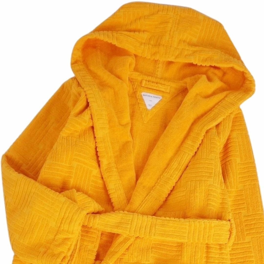 Cappotto Bottega Veneta abito lungo accappatoio cotone uomo M arancione usato0