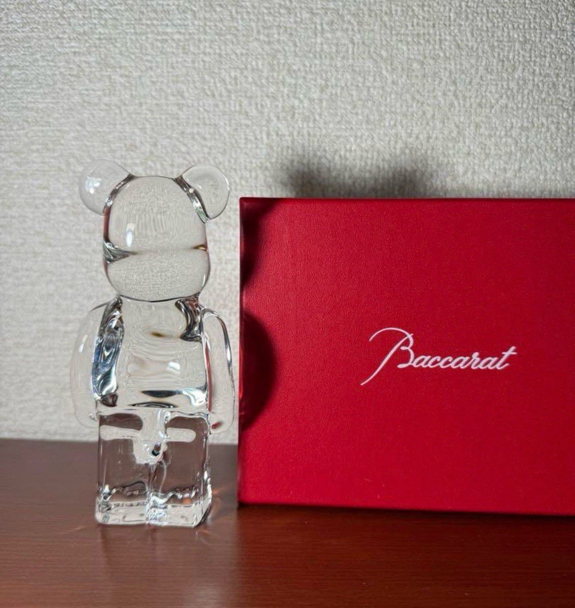 BE@RBRICK Baccarat Bearbrick Reflection Figurine Clear Crystal TOY