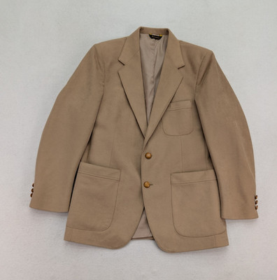 Farah Vintage Men's Blazer Jacket Size 40R Beige