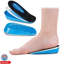 3 Layers Adjustable Height Increase Insoles, Heel Lift Inserts for Leg Length...