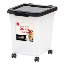 25 Lbs. Airtight Pet Food Container Dog Cat Food Storage Bin
