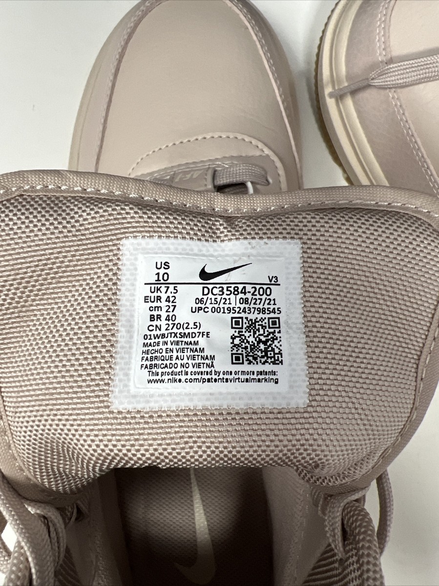 Nike Air Force Beige Nude High Top US 10w/Box | eBay display picture 3