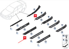BMW 5er Gran Turismo F07 Einstiegsleiste vorne links 51477337013