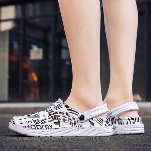 Herren Slipper Garten Pantoletten Clogs Sport Sandalen Strand Wasser Hausschuhe Schuhe Größe US - Bild 15 von 30