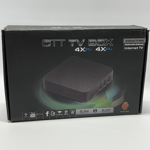 Ott TV Box MXQ 4xCPU 4xGPU Android KitKat Multimedia Gateway WiFi 1080p - Picture 1 of 4