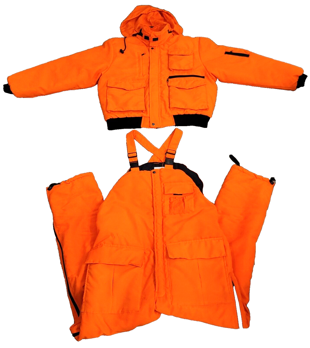 VTG Avid Outdoor Hunting Orange Insulated Set Coat L 42-44 and