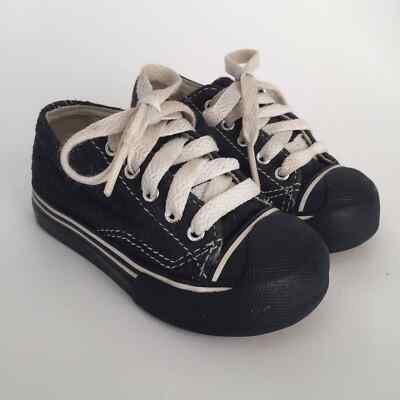 MORGAN & MILO by Zutano Sneaker Oxford Lace-Up Navy Suede Leather Infant size 6 