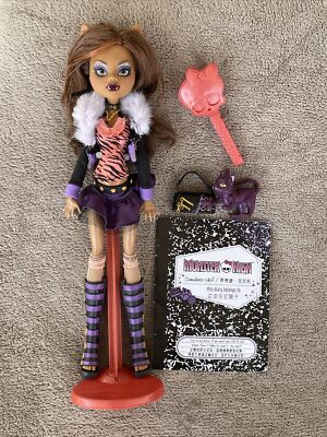 Monster High Clawdeen Wolf Doll 1st Wave Release With Diary, Pet