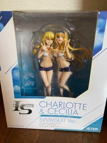 IS Infinite Stratos Charlotte & Cecilia Swimsuit ver. 1/7 PVC Alter Japan - Picture 1 of 3