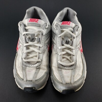 Nike Initiator Women s Running Shoes Size 6.5 White Gray Pink Athletic 394053-10