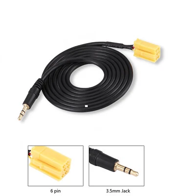 1NEISMARTECH CAVO AUX MP3 IPHONE RADIO BLAUPUNKT FIAT PUNTO PANDA 500 LANCIA Y ALFA SMART