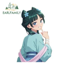 EARLFAMILY 5.1" Maomao Anime Girl Car Stickers Laptop Aquaflask JDM DIY Decals