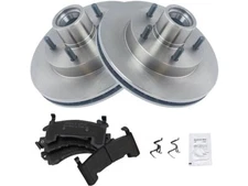 Front TRQ Brake Pad and Rotor Kit fits GMC S15 Jimmy 1991 RWD 98PVRS
