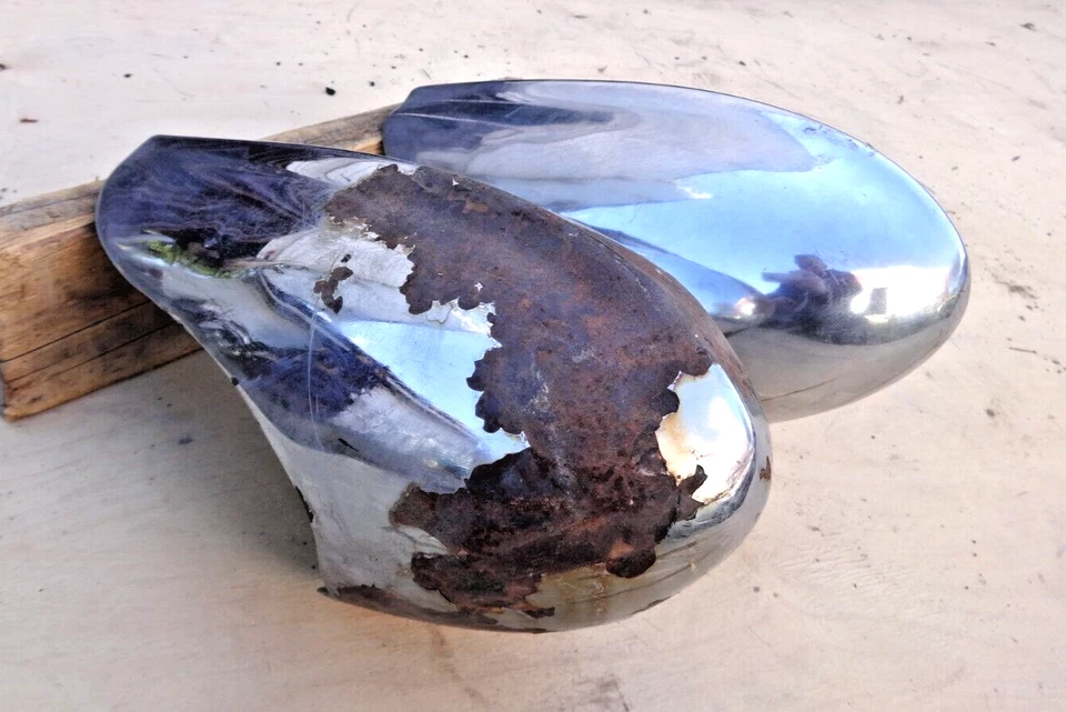 1953 Mercury передний бампер предохранители / пули оригинальной пары - Изображение 4 из 4