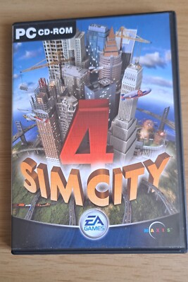 SimCity 4 PC CD-ROM (2003) - City Builder Spiel, komplett mit Anleitungen
