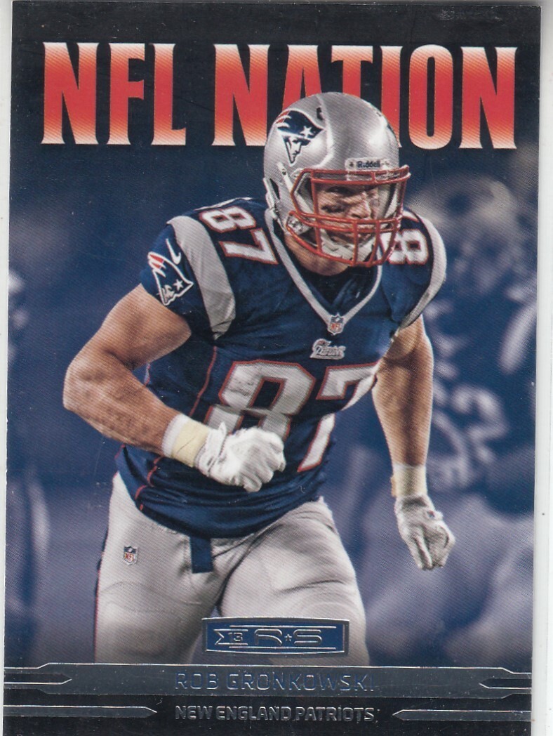 ROB GRONKOWSKI 2013 Panini Rookies & Stars NFL Nation #1 Patriots