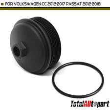 Engine Oil Filter Housing Cover Cap for Volkswagen Atlas 18-23 Passat V6 3.6L