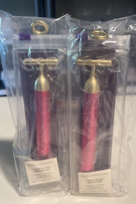 Lot of (2) GSQ by Glamsquad Vibrating T-Bar Facial Massagers