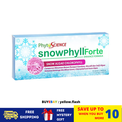 4 x Phytoscience Snowphyll Forte Snow Algae Chlorophyll & Mulberry Leaf Extract