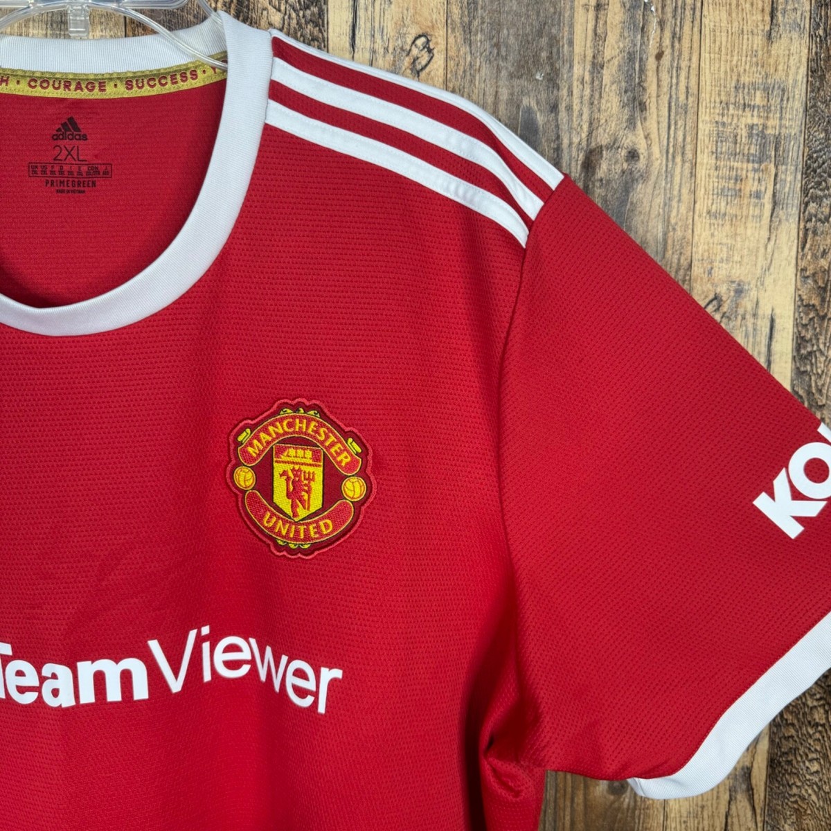 Manchester United 2021-22 Home Soccer Jersey Adidas H31447 Men's