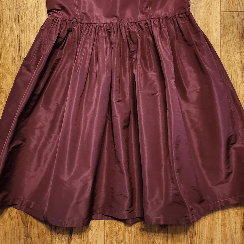 Mini abito senza maniche Miu Miu borgogna taglia 44 US M