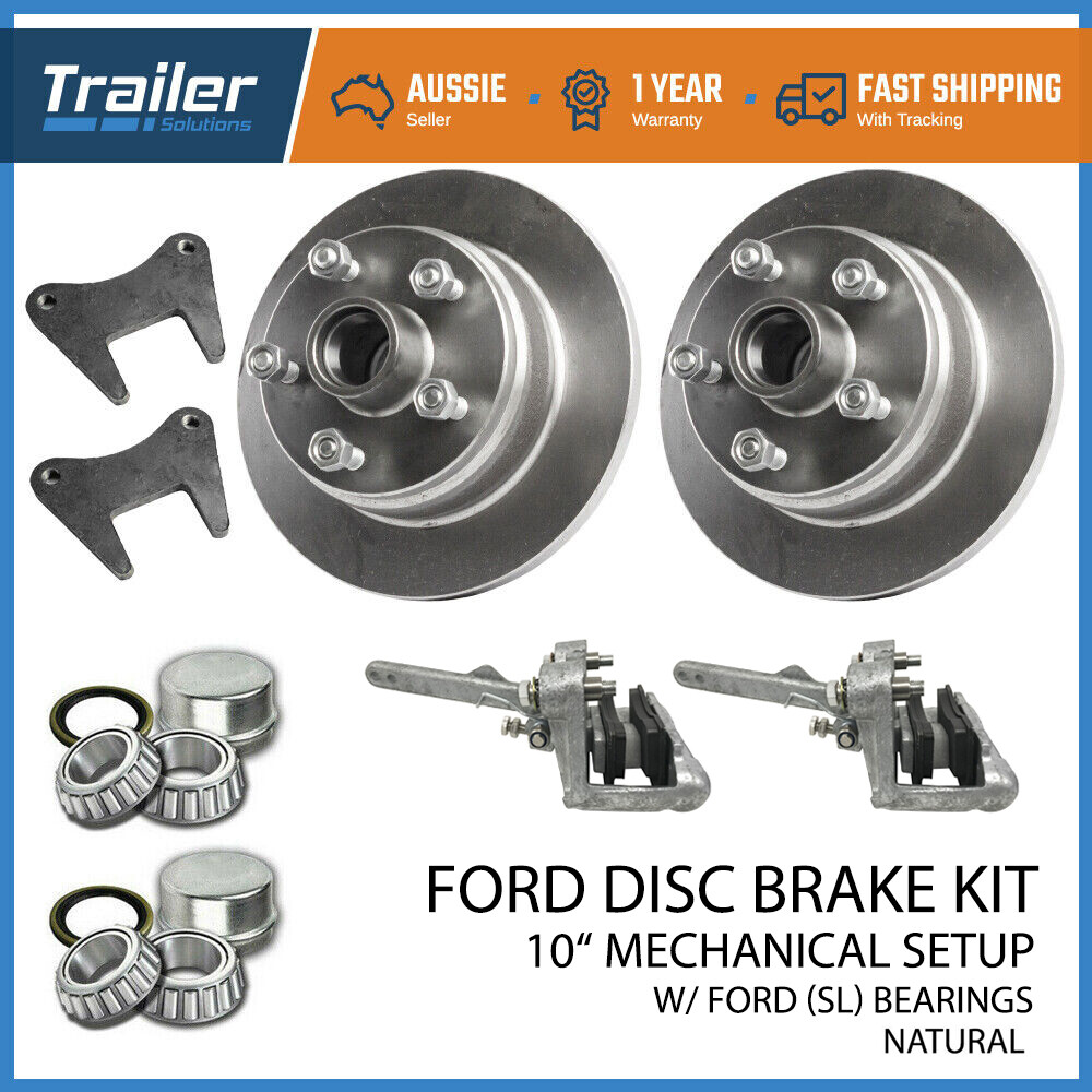 Trailer Mechanical 10" 5 Stud Ford Disc Brake Kit Boat Caravan Caliper