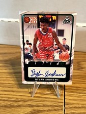 2021-22 Leaf Pro Set Power Autographs Green Dylan Andrews Rookie Auto 21/50