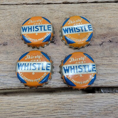 X4 VTG Used Thirsty? Just Whistle Cork Lined Bottle Cap.