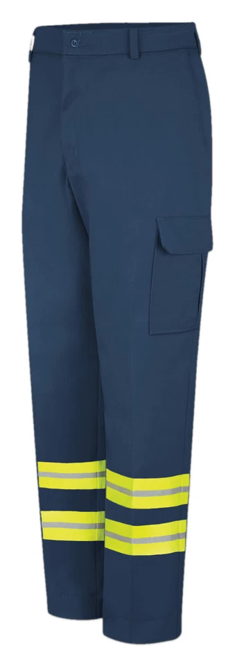 Red Kap Reflective Cargo Pocket Safety Hi Vis Work Pants Industrial Uniform - Image 2 of 4