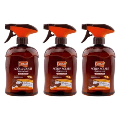 3pz DELICE Solaire ACQUA SOLARE abbronzante FreshBronze Carotene+Aloe Vera 500ml