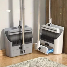 Long Handle Broom And Dustpan Set, 3 IN 1 Broom Dust Pan, Broom With Dustpan Com