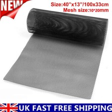 100*33cm Grill Mesh Aluminium Alloy Car Bumper Vent Metal Rhombic Grille Net UK