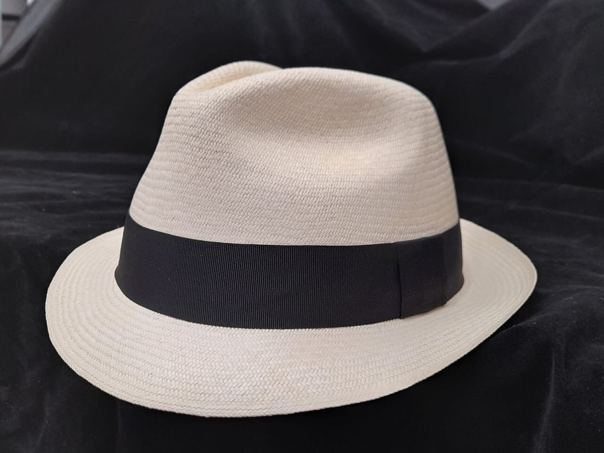 Handwoven Trilby Straw Panama Hat 100% Toquilla - All Sizes  display picture 2