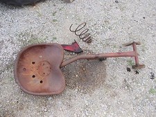 Massey Harris 33 Tractor Mh Original Easy Rider Seat Assembly W/ Metal Pan