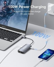 Hub USB 3.0 4 Porte Con Connettore Tipo C – GiGimundo, Nero, 5 Gbps, Plug And Play - Foto 4