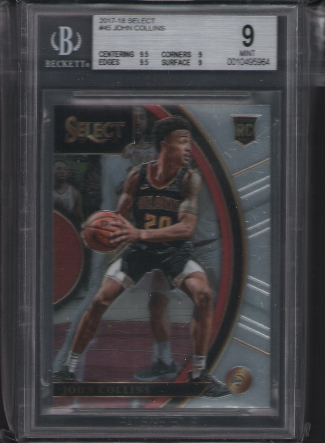 2017-18 Panini Select - Concourse #45 John Collins (RC) BGS 9