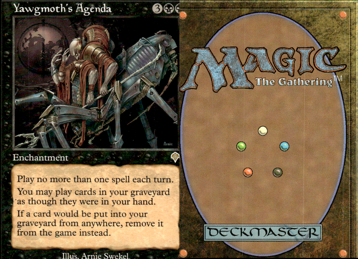 Magic the Gathering -MTG-Yawgmoth's Agenda LP | eBay