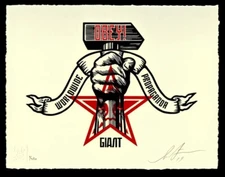 OBEY Shepard Fairey "Hammer & Fist" 2019 Signed Numbered Limited Art Print x/450