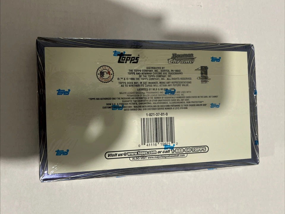 1999 Bowman Chrome Baseball Series 1 HOBBY Box 24pk - Image 3 of 4