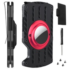 Airtag Wallet Case RFID Blocking Slim Credit Card Holder Magnetic Air Tag Cover