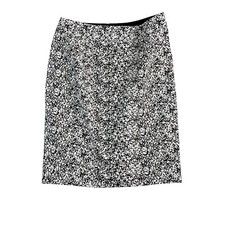 Banana Republic NWT Black/White Speckle Print Pencil Skirt Size 4