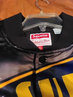 Supreme Mitchell & Ness Stadium Satin Varsity Jacket XLarge Supreme Mitchell & Ness Stadium Satin Varsity Jacket XLarge