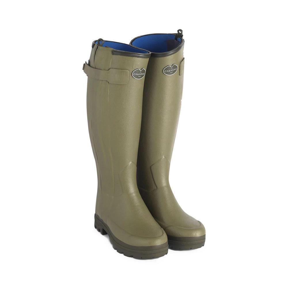 Le Chameau Gummistiefel Jagdstiefel Chasseur Néo für Damen grün