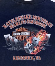 Harley Davidson Rattlesnake Mountain Mens Size L Kennewick WA MADE IN USA