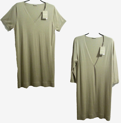 NEU 399  HEMISPHERE 100% WOLLE *SET= Cardigan + Kleid* Gr. 44 46 Jersey DESIGNER