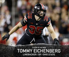 Tommy Eichenberg Signed Ohio State Buckeye Jersey (Playball Ink) 2023 Linebacker — photo 5