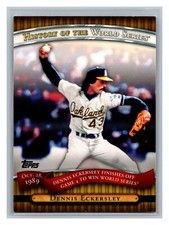 2010 Topps History of the World Series Dennis Eckersley #HWS17
