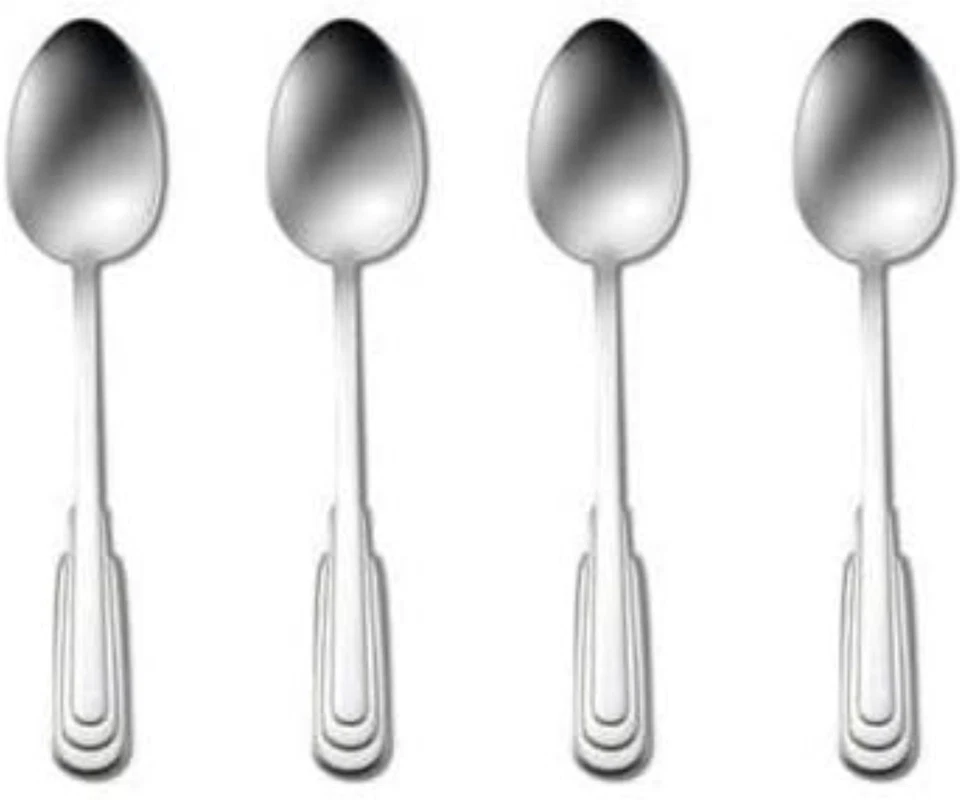 Oneida Cityscape Set of 4 Teaspoons 6 1/8" Quality 18/10 Stainless