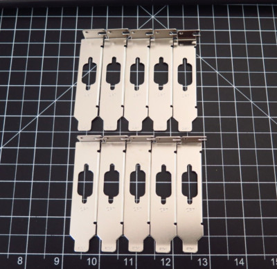Lot of 10 Half Height Size Low Profile Bracket with PCI PCIe Serial DB9 I/O Port