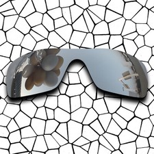 Silver Anti-scratch Replacement Lenses For-Oakley Batwolf OO9101 Polarized